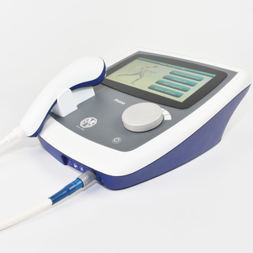 Therapeutic ultrasound machine used to give treatment to horses during therapy