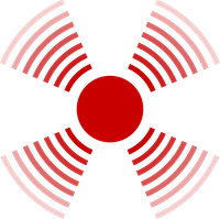 Red symbol showing heat